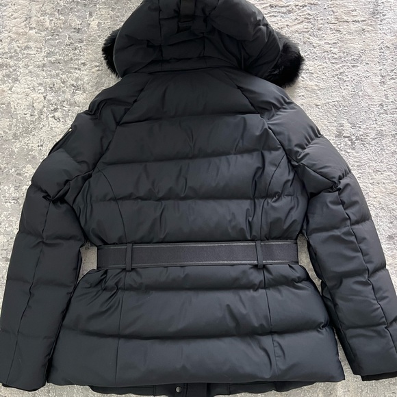 VEUC Moose Knuckles Gold Cambria goose down jacket black size L - Picture 3 of 11